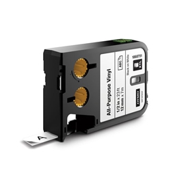 Dymo 1868751 XTL 12mm x 7m Roll All-Purpose Vinyl Black on White