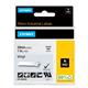 Dymo Rhino Tape Permanent Vinyl 24mm Black on White Ref 1805430