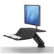 Fellowes Lotus Sit/Stand Workstation Single Screen Black 8081701