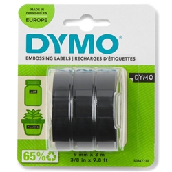 Dymo White/Black S0847730 On Embossing Tape Pack Of 3