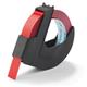 Dymo S0898150 White on Red Embossing Tape