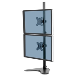 Fellowes Professional Series Free Standing Dual Vertical Monitor Arm 8044001