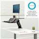 Fellowes Lotus Sit/Stand Workstation Single Screen Black 8081701