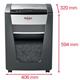 Rexel Momentum X420 Cross-Cut P-4 Shredder Black 2104578