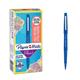 Paper Mate Blue 0.4mm Line Width Nylon Tip Fine Line Marker Ref S0191013 - Pack 12