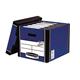 Fellowes Bankers Box Premium Presto Storage Box Blue/White (Pack of 10) 7260603