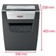 Rexel Momentum X312 Cross-Cut P-3 Shredder Black 2104572