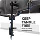 Fellowes Triple Monitor Arm Adjustable 360-degree Rotation Black Ref 8042601