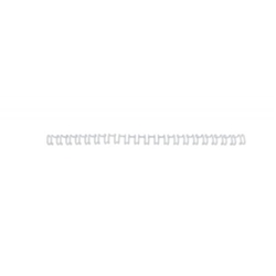 GBC Wire Binding Elements 21 Loop for 70 Sheets 8mm White A4 Ref IB165184 (100 Pack)