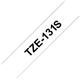 Brother TZE131S Black on Clear 4M x 12mm Gloss Tape