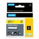 Dymo 18490 12mm x 3.5m Black On Yellow Flexible Nylon Tape - S0718080
