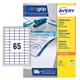 Avery Ultragrip Multipurpose Labels 38.1x21.2mm 65 Per Sheet White (Pack of 6500) 3666