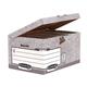 Fellowes Bankers Box System Flip Top Storage Box Grey (Pack of 10) 01815