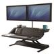 Fellowes Lotus DX Sit/Stand Workstation Black 8081001