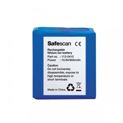 Safescan LB-105 Rechargeable Lithium Battery For Model 155i Ref 112-0410