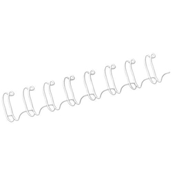 Fellowes Wire Binding Element 12.7mm White Pk 100 Ref 53270