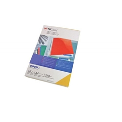 GBC Binding Covers 250gsm Gloss Plain White A4 Ref 48900 (100 Pack)