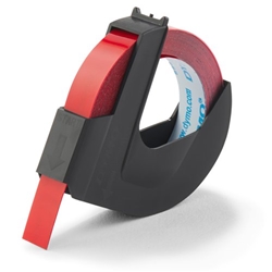 Dymo White/Red S0898150 On Embossing Tape