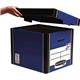 Fellowes Bankers Box Premium Presto Storage Box Blue/White (Pack of 10) 7260603