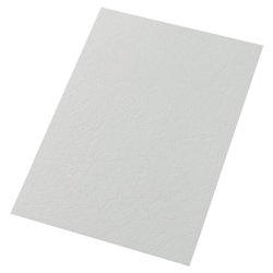 GBC LeatherGrain Binding Covers 250gsm A5 White Pk 100 Ref 4400015
