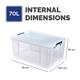 Prostore Storage Box 70L (In Outer Carton)
