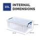 Prostore Storage Box 10L 4Pk (In Outer Carton)