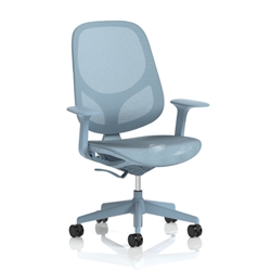 Tutti Mesh Task Operator Chair with Arms Blu