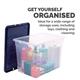 Bankers Box Plastic Storage Boxes 64L - Pack of 3
