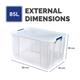 ProStore Plastic Storage Box 85L - Single Unit