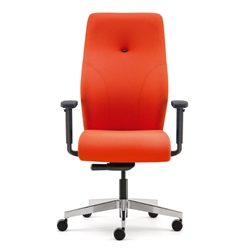 Tas High Back Synchro Mech, Ajd Arms,Seat Slide (TS64SB/SS) Gp0 Fabric Havana YP009