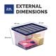Bankers Box Plastic Storage Boxes 22L - Pack of 3