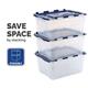 Bankers Box 45L Tote Box With Hinged Lid 3Pk (Sioc Uk)