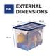 Bankers Box 64L Plastic Storage Box 3Pk (Sioc Uk)
