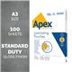 Apex Laminating Pouches A3 Standard Duty - 5 x Packs of 100 (500 Pouches)