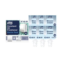 Tork Shower Cream (Pack of 6) 424601 + FREE Tork Air Freshener Pack