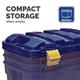 Bankers Box 40L Storage Trunks - Dark Blue - Pack of 2