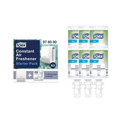 Tork Clarity Foam Soap Refill 1000ml (Pack of 6) 520201 + FREE Tork Air Freshener Pack