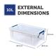 ProStore Plastic Storage Boxes 10L - Pack of 4