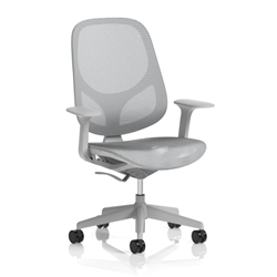Tutti Mesh Task Operator Chair with Arms Grigio