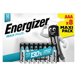 Energizer  Max Plus AAA Battery (Pack of 8 ) 