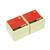 5 Star Office Re-Move Notes Concertina Pad of 100 Sheets 76x76mm Yellow [Pack 12]