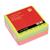 5 Star Office Re-Move Notes Cube Pad of 400 Sheets 76x76mm Neon Rainbow