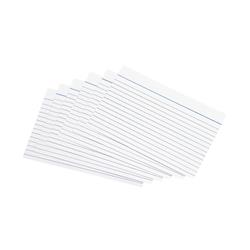 5 Star Office Record Cards Ruled Both Sides 155gsm 6x4in 152x102mm White [Pack 100]
