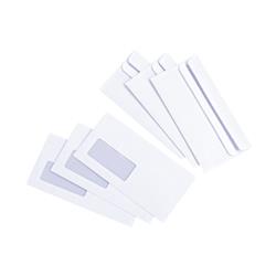 5 Star Value Envelope Press Seal Window Wallet DL White (Pack 1000)