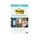 Post-it Super Sticky Dry Erase Sheets Self-adhesive 280x390mm White Ref DEFPackL-EU [15 Sheets]