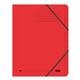 Elba Boston Part File Pressboard Elasticated 5-Part Foolscap Red Ref 100090167 [Pack 5]