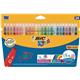 Bic Kids Couleur Colouring Felt Tip Pens with Washable ink 24 Vibrant Colours Ref 841800 [Pack 24]