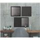 Bi-Office Black Shadow Message Boards Set