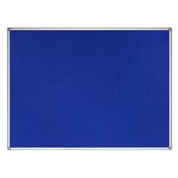 Bi-Office Notice Board Earth-It, Blue Felt, Aluminium Frame, 90 x 60 cm