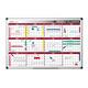 Bi-Office Annual Planner, Magnetic, Aluminium Frame, 90 x 60 cm